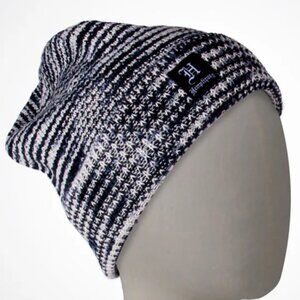 Hemptique Beanie 100% Hemp Black and White One Size Unisex